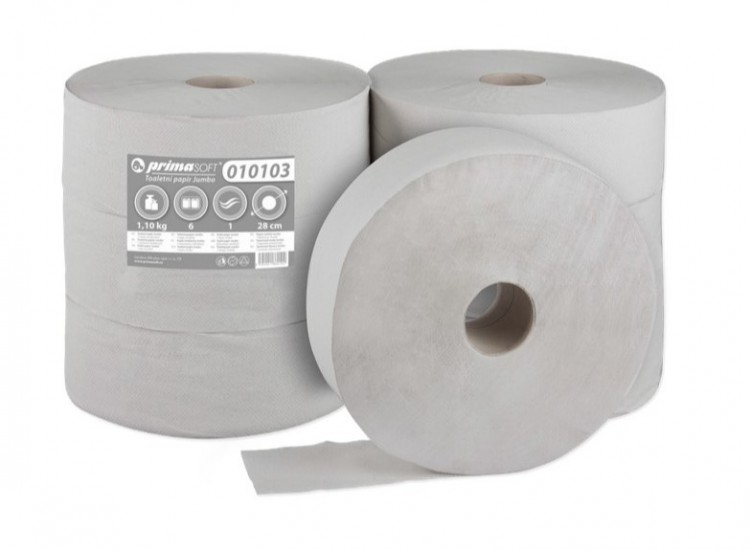 TP JUMBO 1vr prům.280mm 900g | Papírové a hygienické výrobky - Toaletní papíry - TP do zásobníků